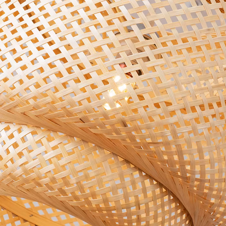 Bohoris - Handgefertigte Bambus-Hängelampe im Boho-Stil