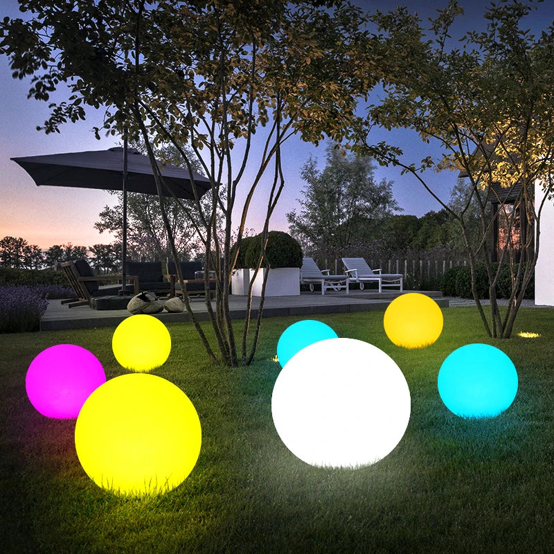 LumiGlow LED Gartenkugel – Farbwechselnde Deko für Pool & Garten