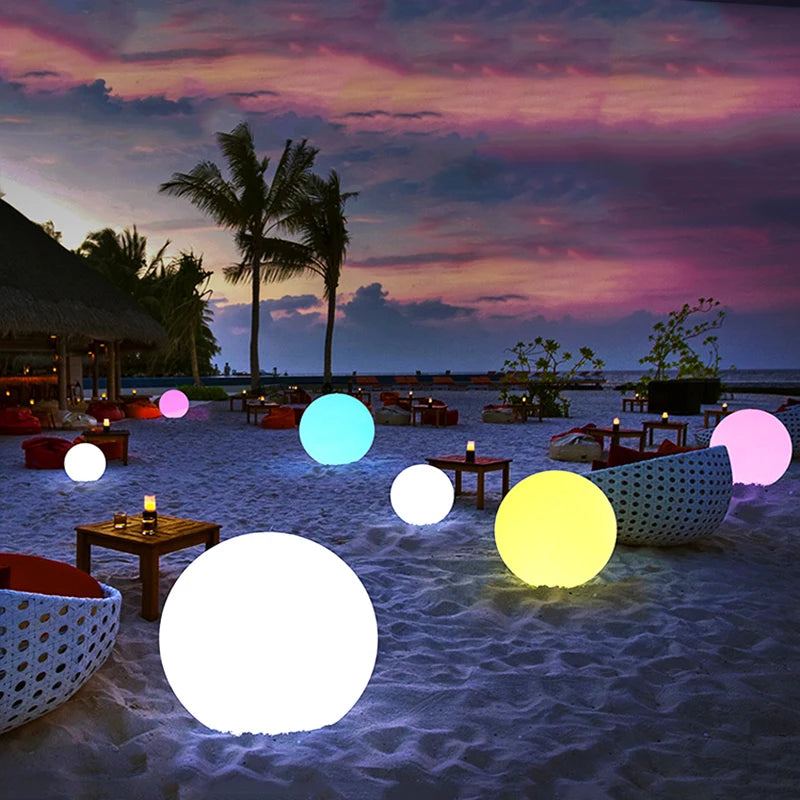 LumiGlow LED Gartenkugel – Farbwechselnde Deko für Pool & Garten