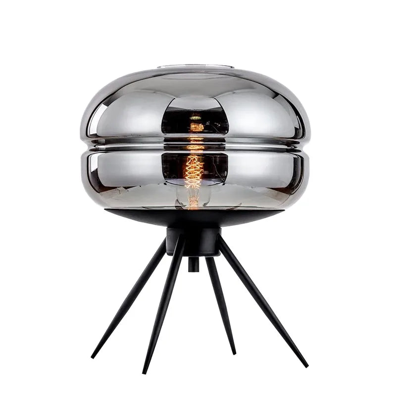 Stella Tripod - Modern table lamp with glass shade