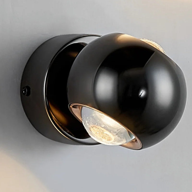 Orbis - Rotating ball LED wall light