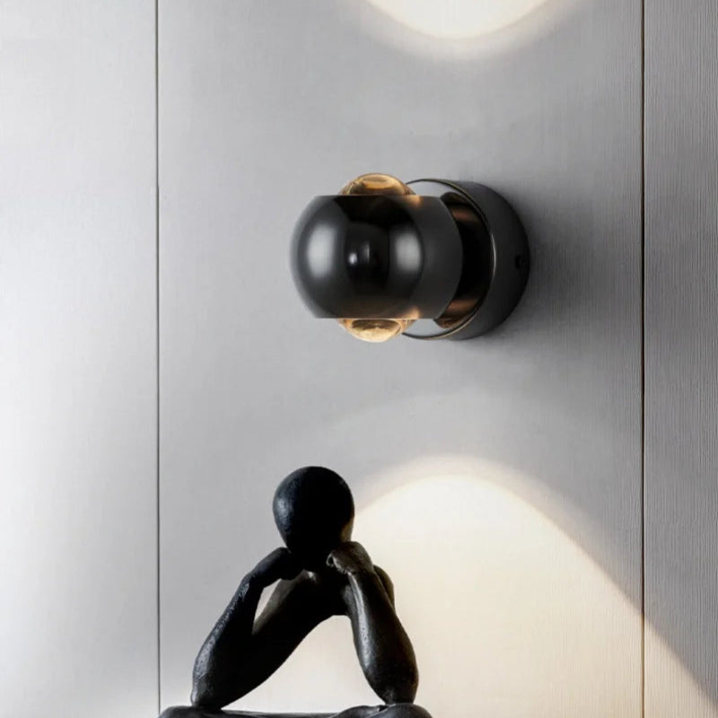 Orbis - Rotating ball LED wall light