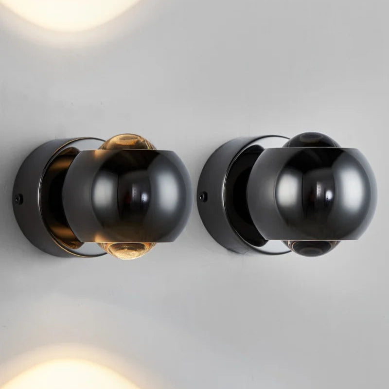 Orbis - Rotating ball LED wall light