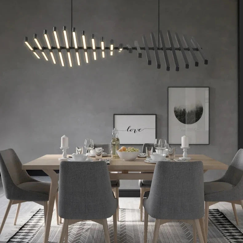 Malena - Pendelleuchte LED-Fischgräten-Hängeleuchte
