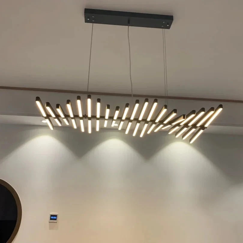 Malena - Pendelleuchte LED-Fischgräten-Hängeleuchte