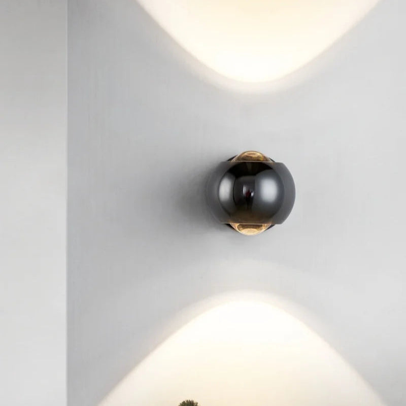 Orbis - Rotating ball LED wall light