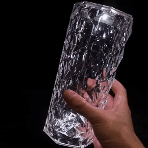 Rosé – Funkelnde Kristall-Tischlampe mit Touch